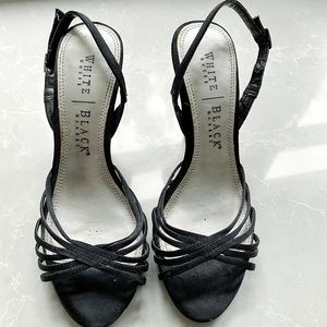 White House Black Market strappy slingback heels